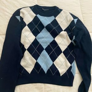 brandy melville checkered sweater